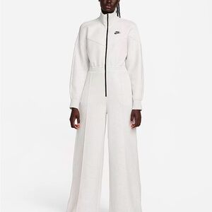 Nike White Wide-Leg Jumpsuit